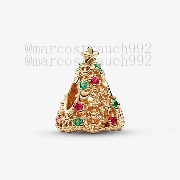 Pandora Glitter Christmas Tree Charm - Picture 1 of 4